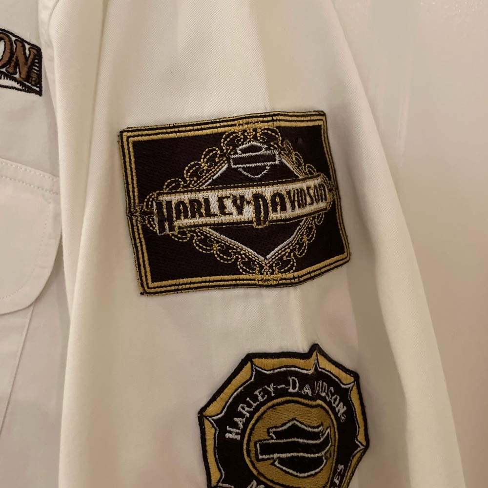 Harley Davidson white button down - Picture 9 of 11